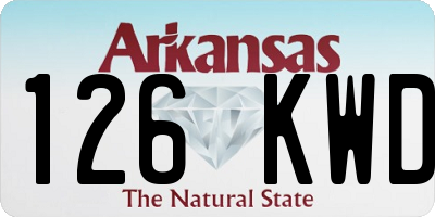 AR license plate 126KWD