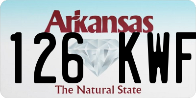 AR license plate 126KWF