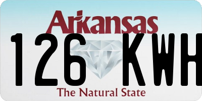 AR license plate 126KWH