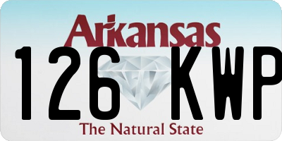AR license plate 126KWP