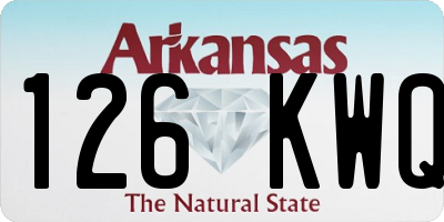 AR license plate 126KWQ
