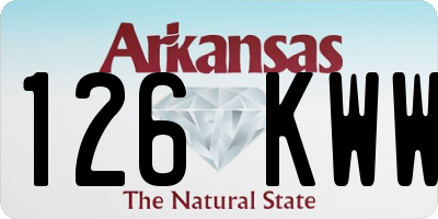 AR license plate 126KWW