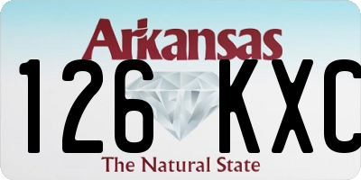 AR license plate 126KXC
