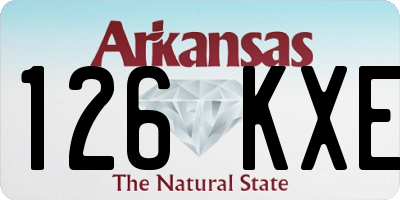 AR license plate 126KXE
