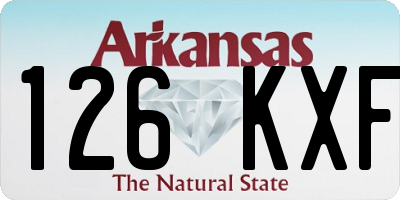 AR license plate 126KXF