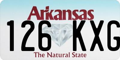 AR license plate 126KXG
