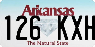 AR license plate 126KXH
