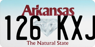 AR license plate 126KXJ