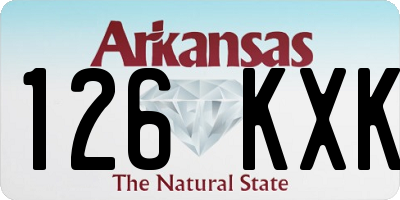 AR license plate 126KXK
