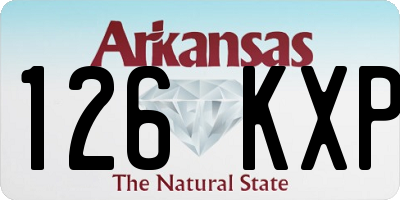 AR license plate 126KXP