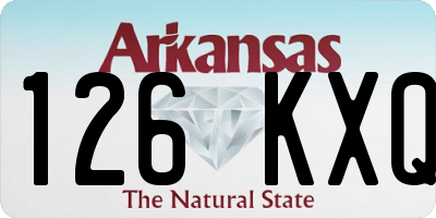 AR license plate 126KXQ