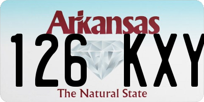 AR license plate 126KXY