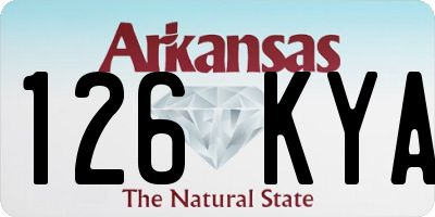 AR license plate 126KYA