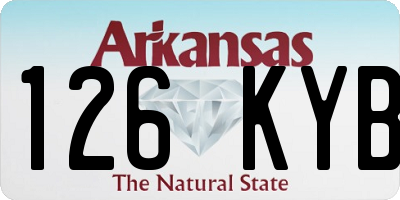 AR license plate 126KYB