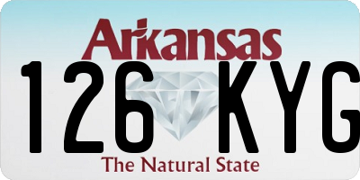 AR license plate 126KYG