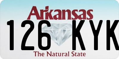 AR license plate 126KYK