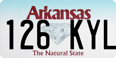 AR license plate 126KYL