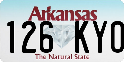 AR license plate 126KYO