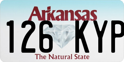 AR license plate 126KYP