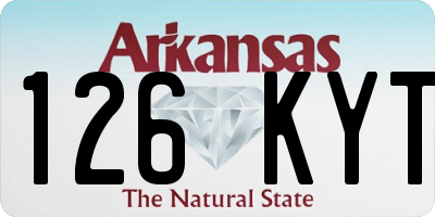 AR license plate 126KYT