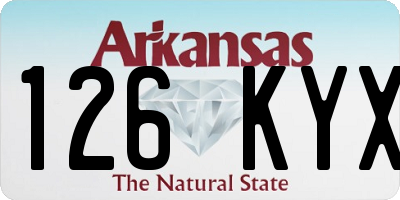 AR license plate 126KYX
