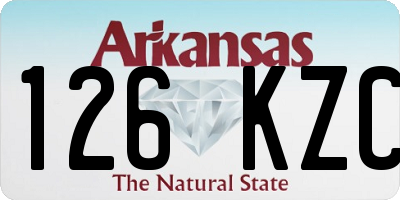 AR license plate 126KZC