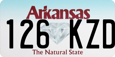 AR license plate 126KZD