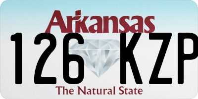 AR license plate 126KZP