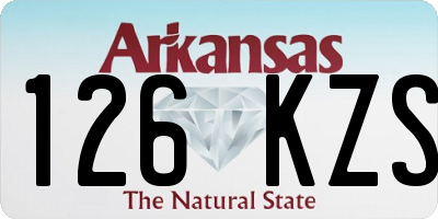 AR license plate 126KZS