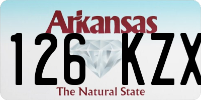 AR license plate 126KZX