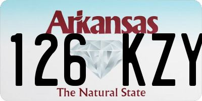 AR license plate 126KZY