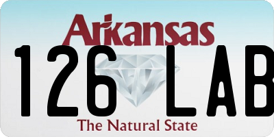 AR license plate 126LAB