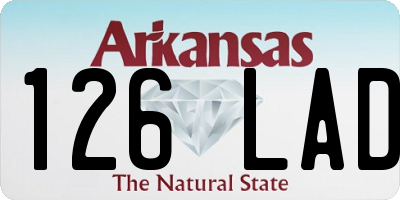 AR license plate 126LAD