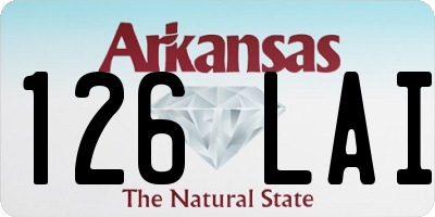 AR license plate 126LAI
