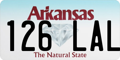AR license plate 126LAL