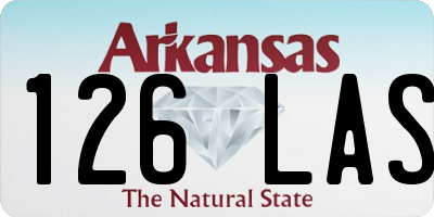 AR license plate 126LAS