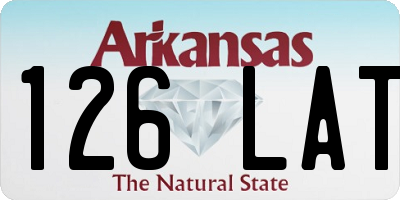 AR license plate 126LAT