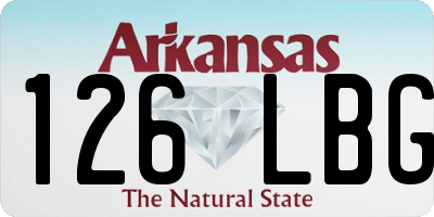 AR license plate 126LBG
