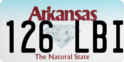 AR license plate 126LBI