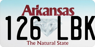 AR license plate 126LBK