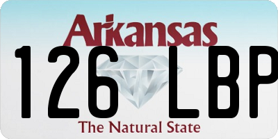 AR license plate 126LBP
