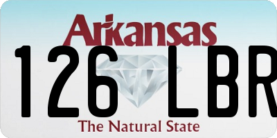 AR license plate 126LBR