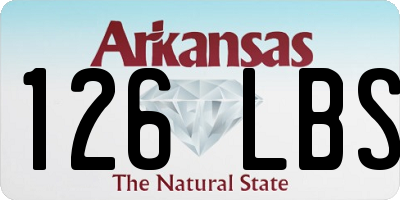 AR license plate 126LBS