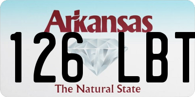 AR license plate 126LBT