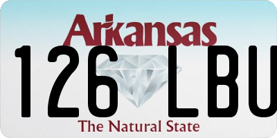 AR license plate 126LBU