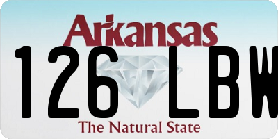 AR license plate 126LBW