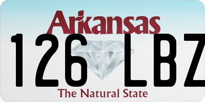 AR license plate 126LBZ