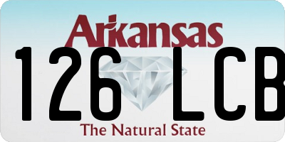 AR license plate 126LCB