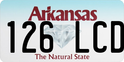 AR license plate 126LCD