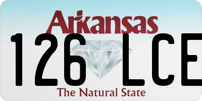 AR license plate 126LCE